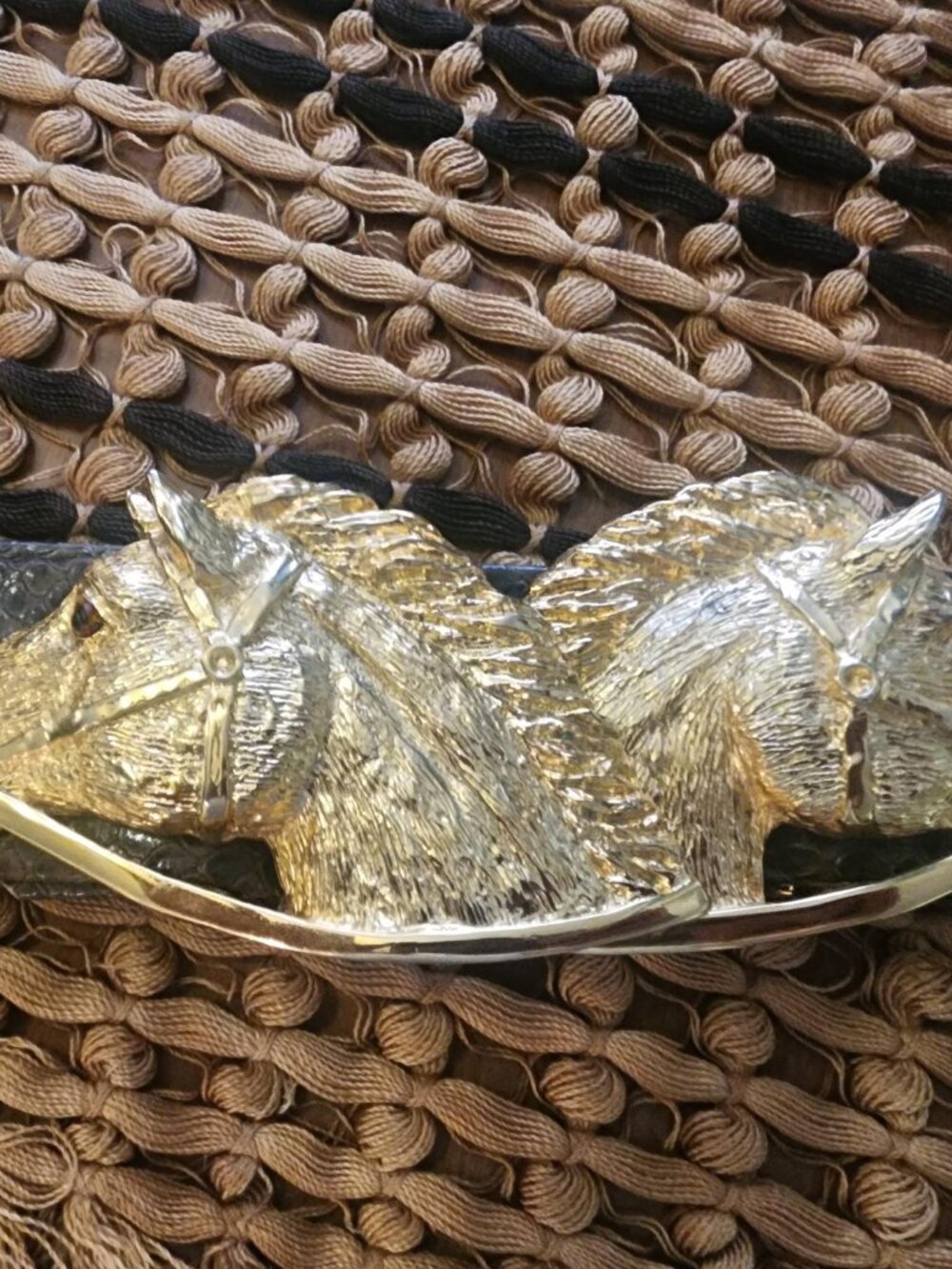 Mimi Di N (Princess Mimi di Niscemi) Horses with Interlocking Bridles Belt